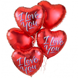 5 ballons en aluminium 