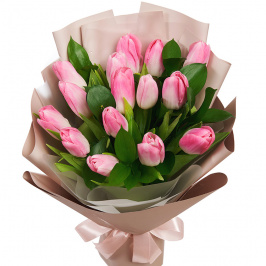 15 tulipani rosa