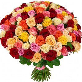 101 rosas multicolores