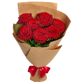 7 rose rosse